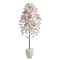 6ft. Cherry Blossom Artificial Tree in White Planter
